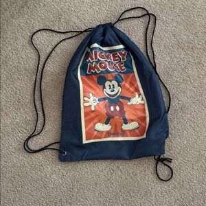 Disney Parks- Disneyland Mickey Mouse Navy and Royal Blue Drawstring Bag